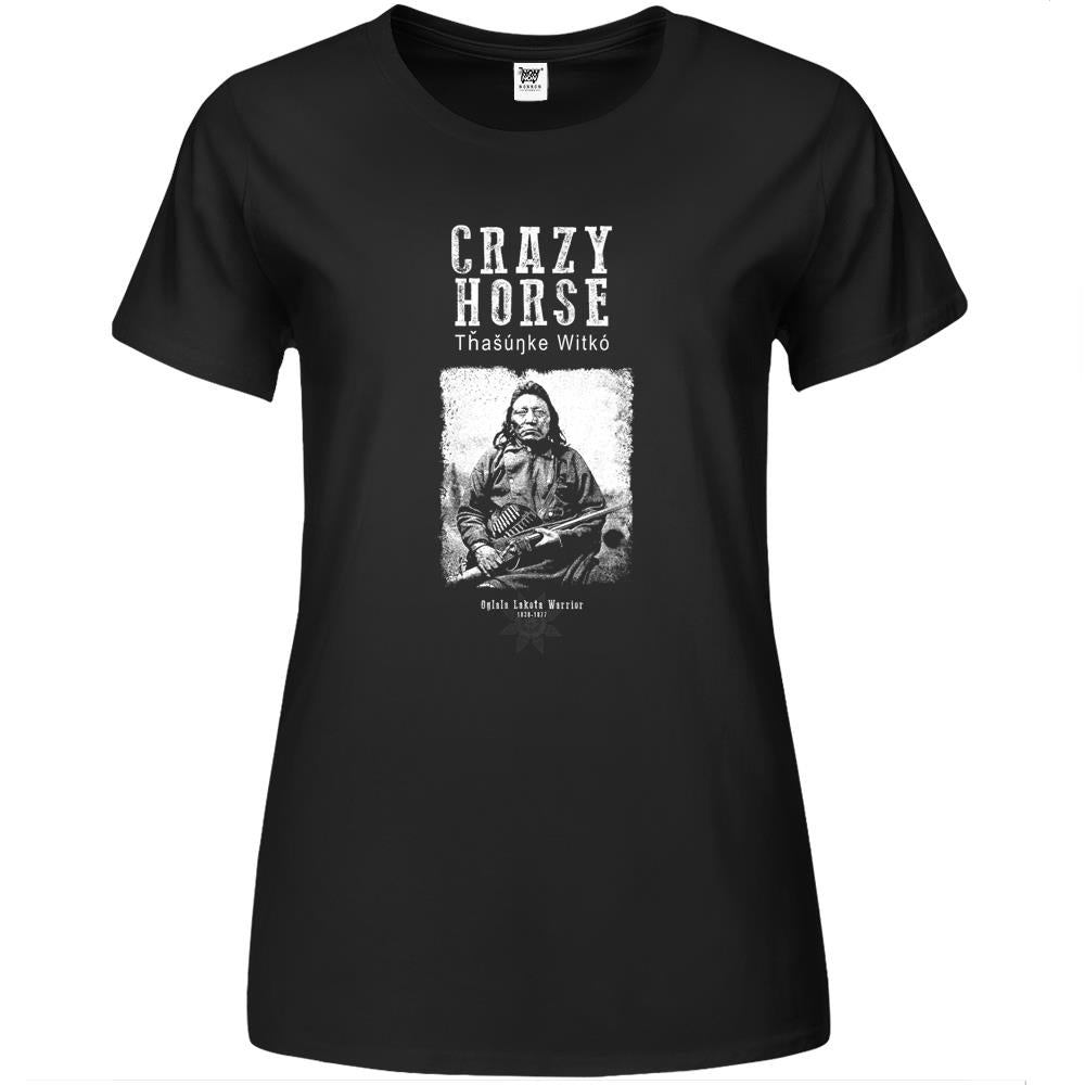 Crazy Horse-Lakota Chief-Warrior-Sioux-American-Indian Premium Womens T Shirts