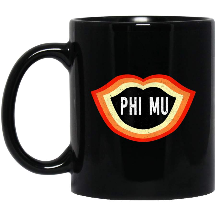 Phi-Mu Sorority Retro Vintage Greek Coffee Mug