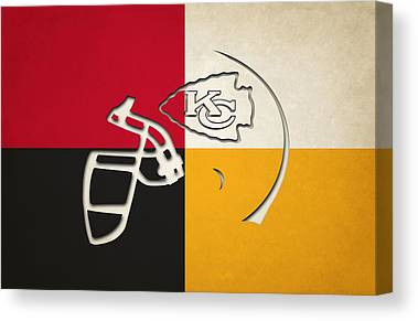 1 Kansas City Chiefs Helmet Joe Hamilton Canvas Print