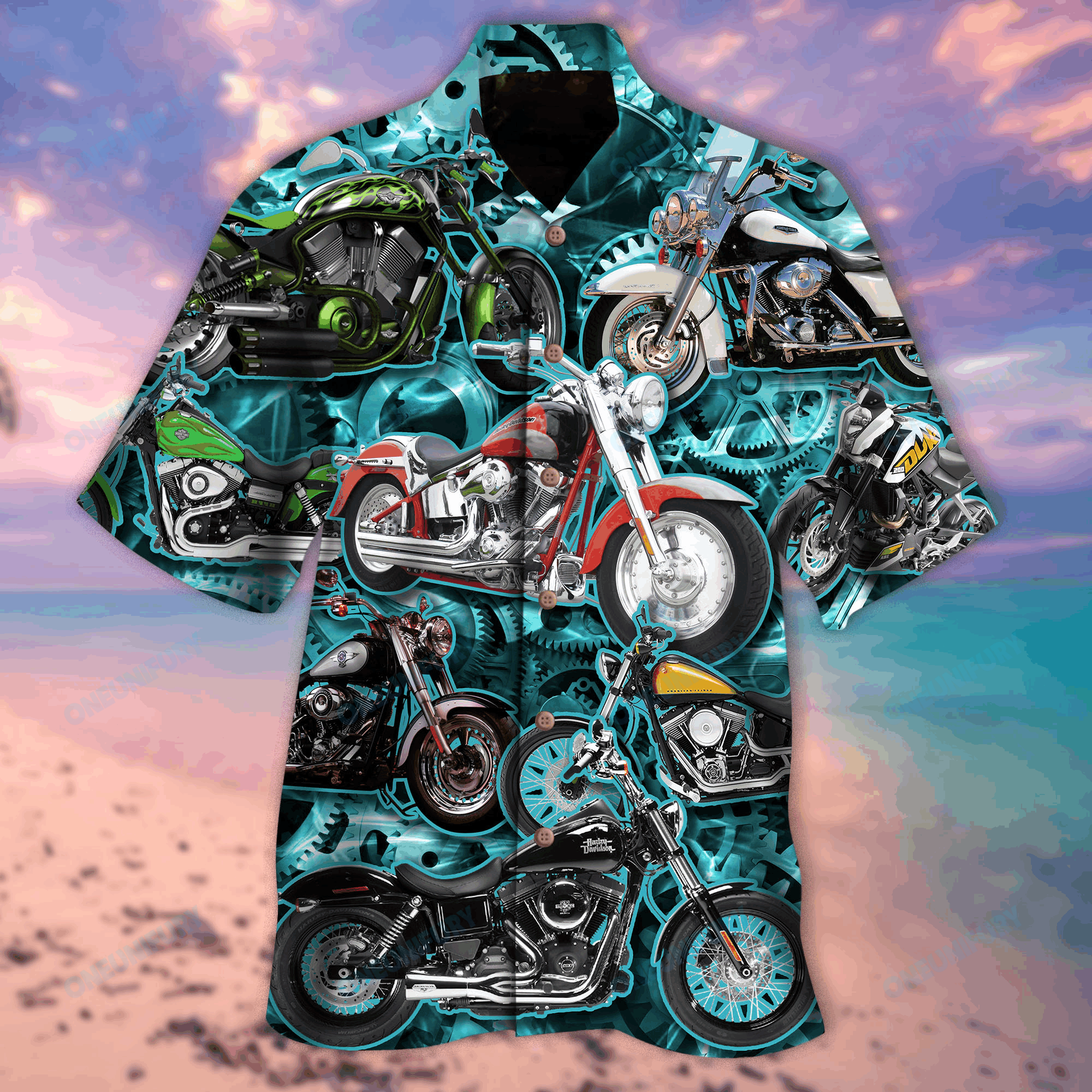 Motorcycles Once A Biker Always Unisex Hawaii Shirt Ha38191