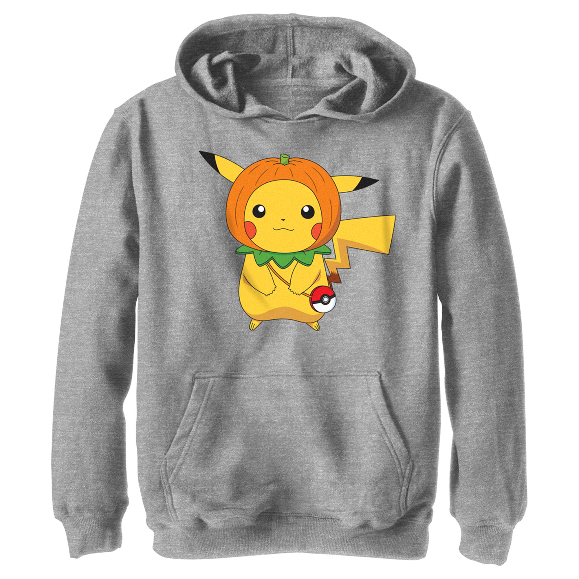 Boy’S Pokemon Halloween Pumpkin Pikachu Pull Over Hoodie