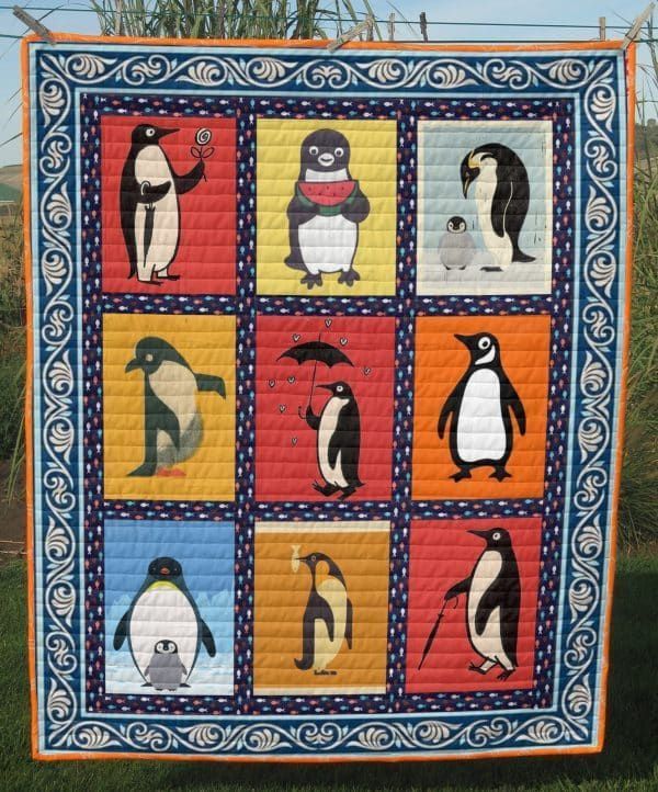 Penguins Life Quilt Cuuwk