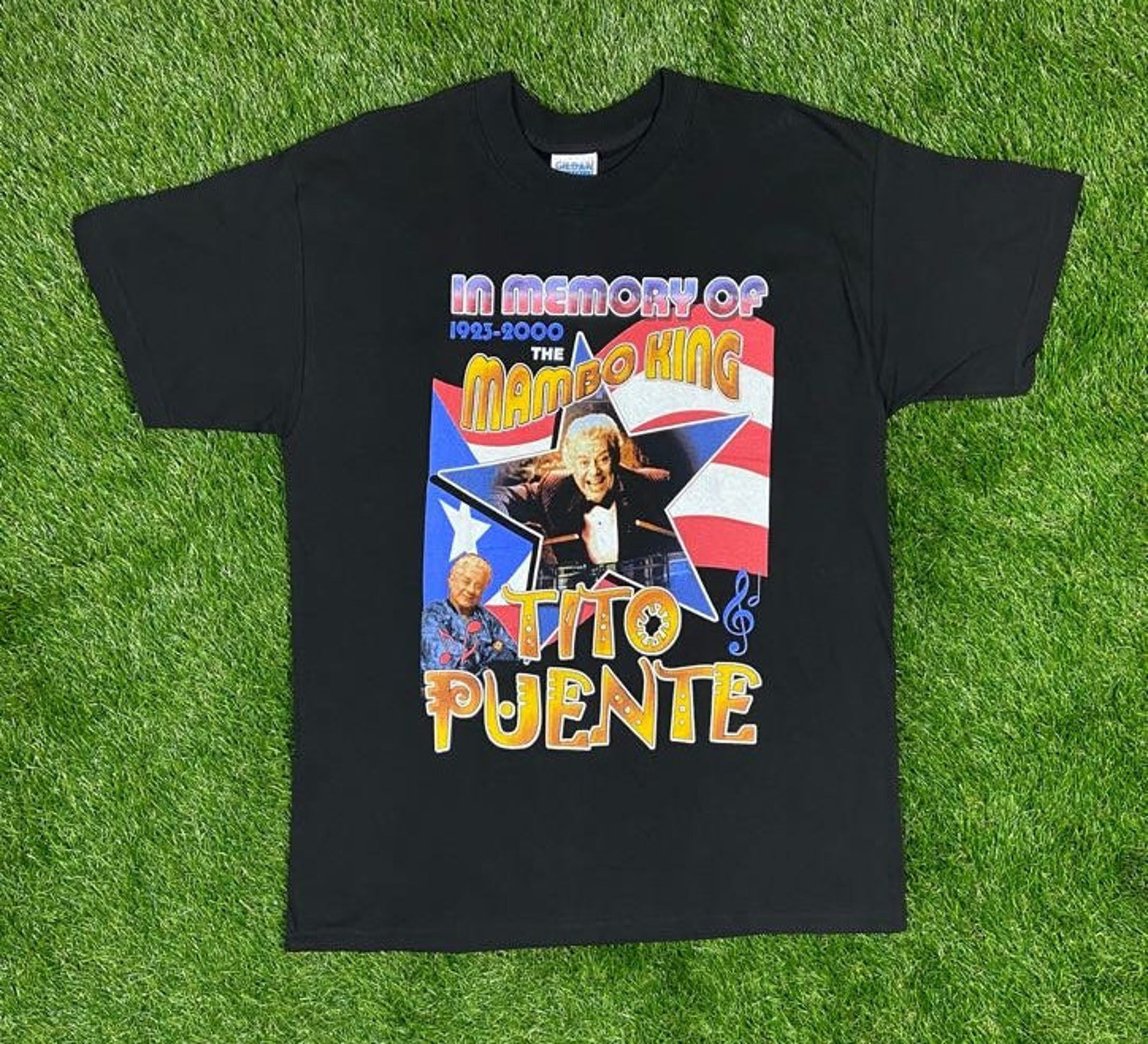 Vintage Tito Puente In Memory Of T Shirt Music Tee Rare Music Salsa Puerto Rico Mambo King Rap Tee