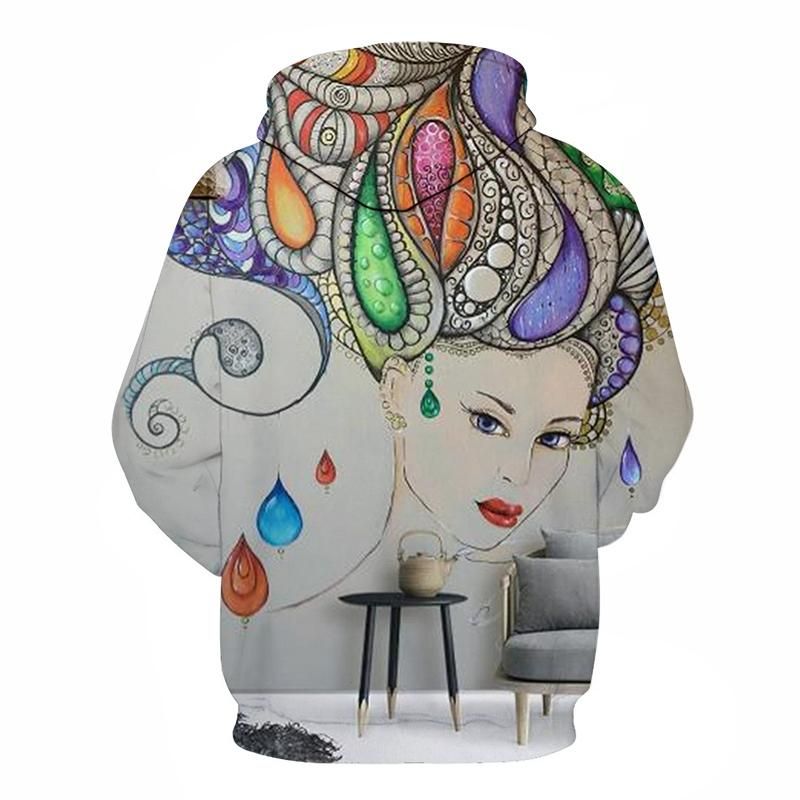 Vibrant Wall Art Oil Painting 3D – Sweatshirt Hoodie Pullover