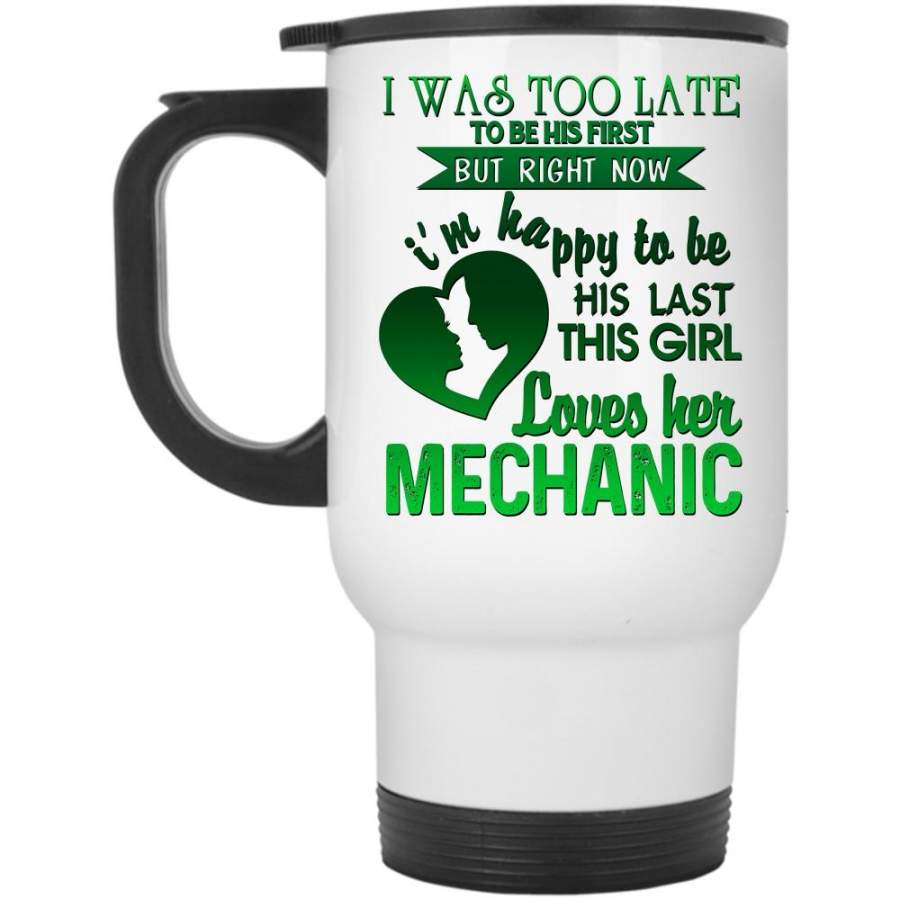 Gift For Couple Travel Mug, This Girl Loves Her Mechanic Mug