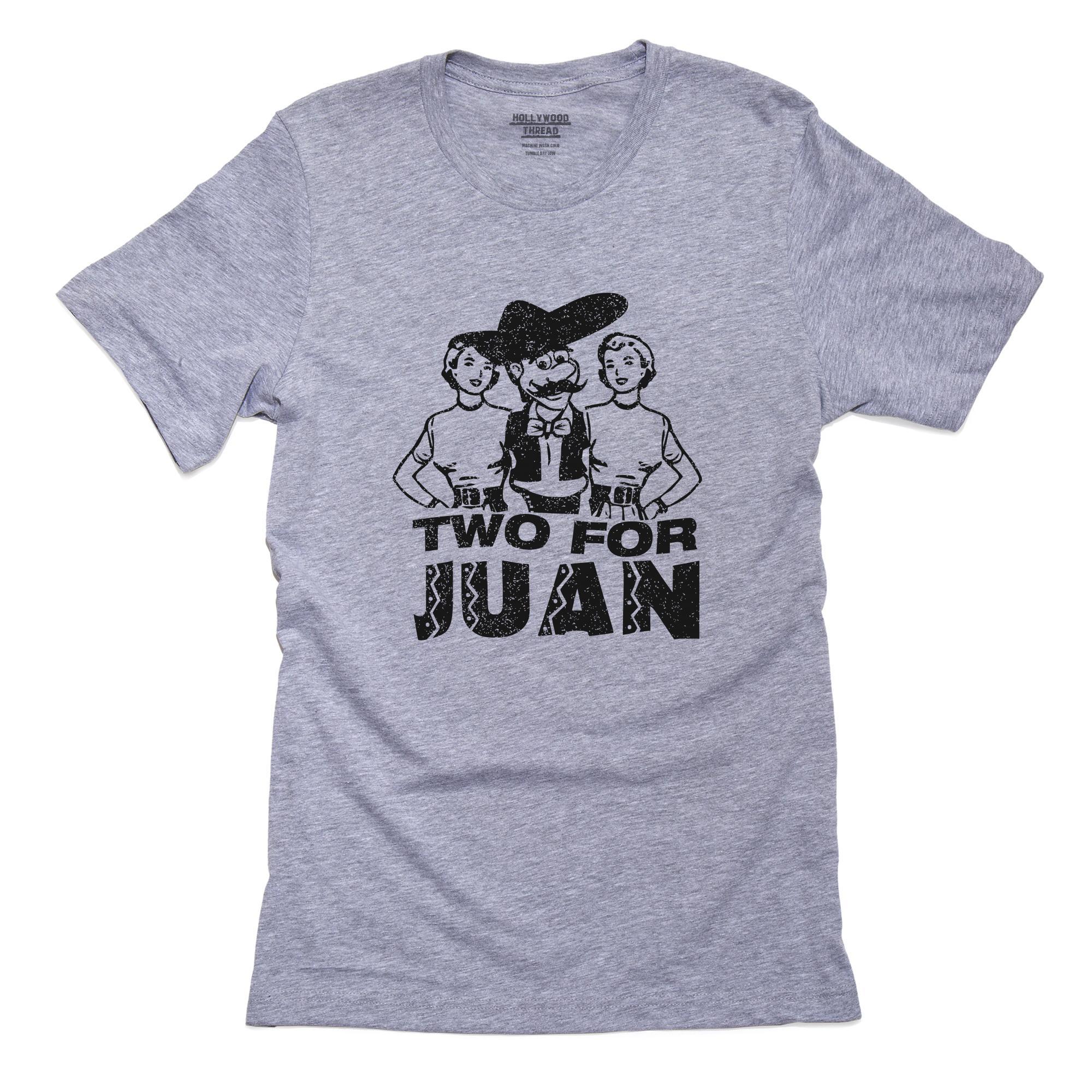 Two For Juan One – Funny Mexican T-Shirt, Framed Print, Pillow, Golf Towel