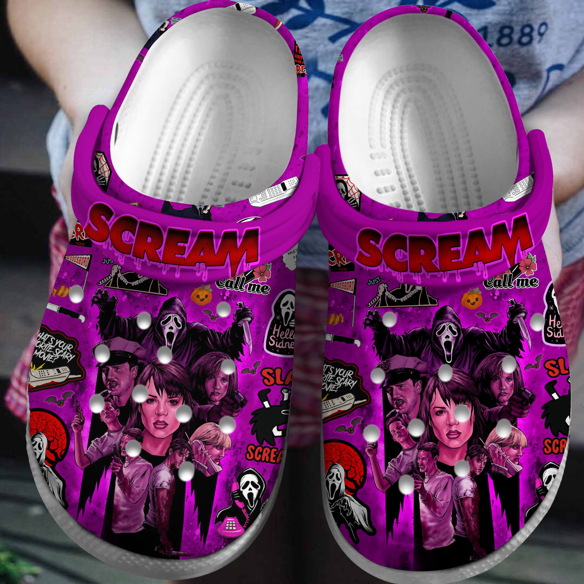 Scream Movie Crocss Clogs For Men Women And Kid Bm1411-1945