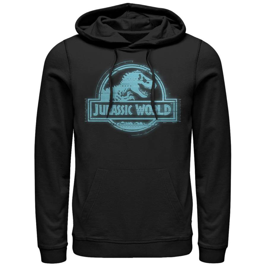 Jurassic World: Fallen Kingdom Men’s Glitch Logo Lightweight Hoodie