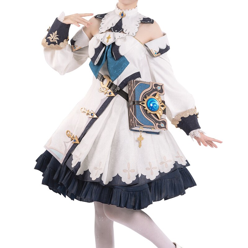 Anime Game Genshin Impact Barbara Game Suit Lolita Dress Gorgeous Uniform Cosplay Costume Halloween Women Free Shipping 2020 alx