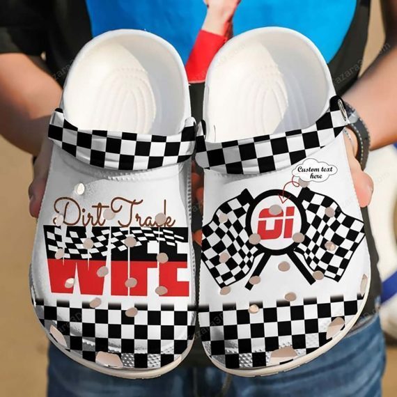 Racing Personalized Dirt Track Wife 1980 Crocs Crocband Clog Comfortable Classic