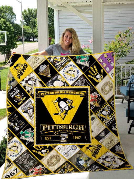 Pittsburgh Penguins Blanket Quilt V98