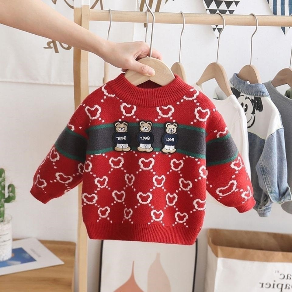 Spring Autumn Children Cartoon Pullover Sweater Boys Clothes Kids Cute Childrens Coat Outerwear Jackets Clothing Fashion Sweater alx