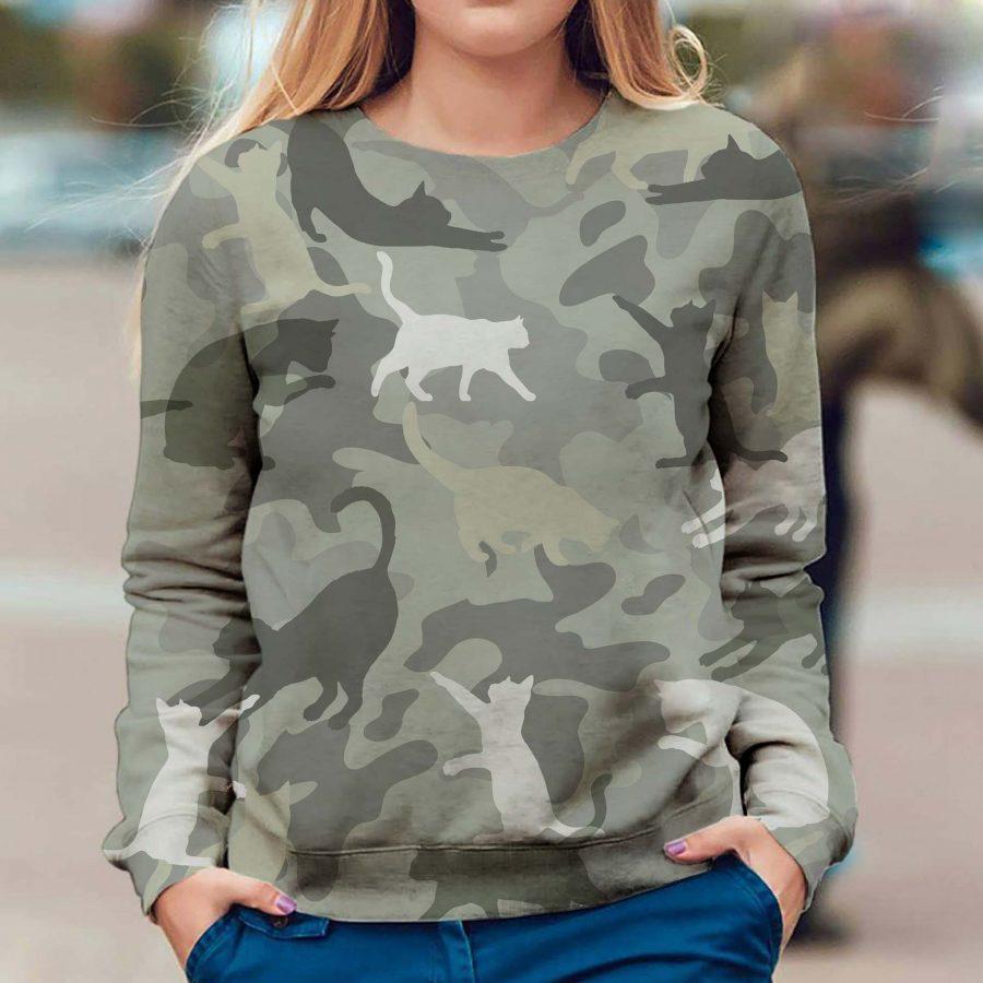 Cat – Camo – Premium Dog Christmas Ugly Sweatshirt, Dog Ugly Sweater