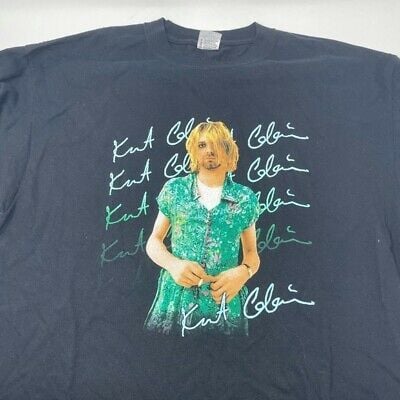 Vintage 2000’s Kurt Cobain Nirvana T Shirt  Extra   Green Dress 6674