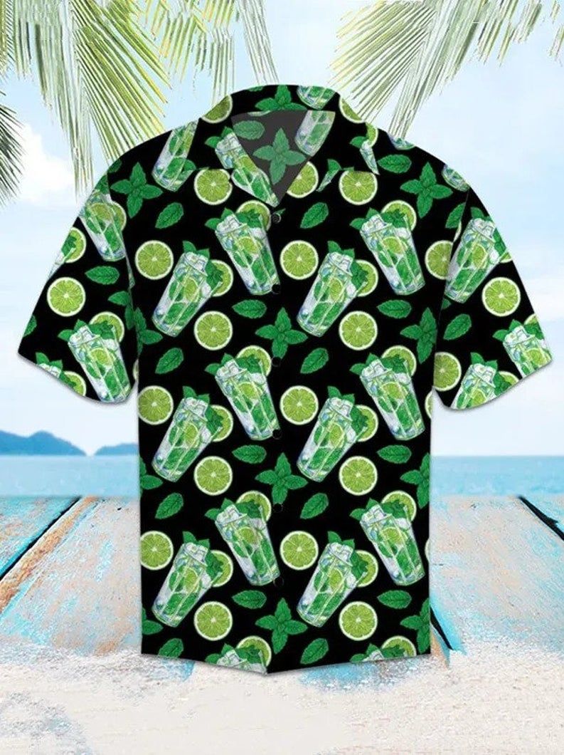 Lemon Mojito Green Nice Design Hawaii Shirt Ha34598