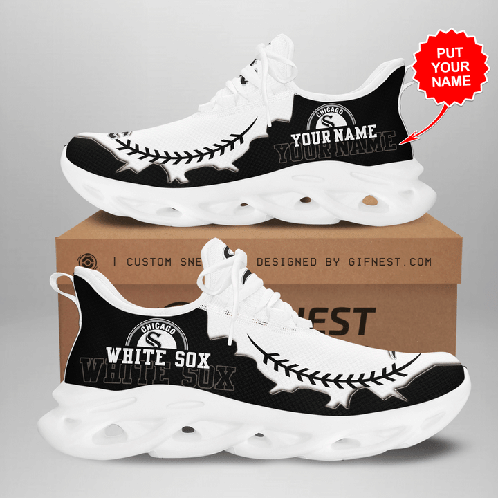 Chicago White Sox Yezy Running Sneakers Art 1611