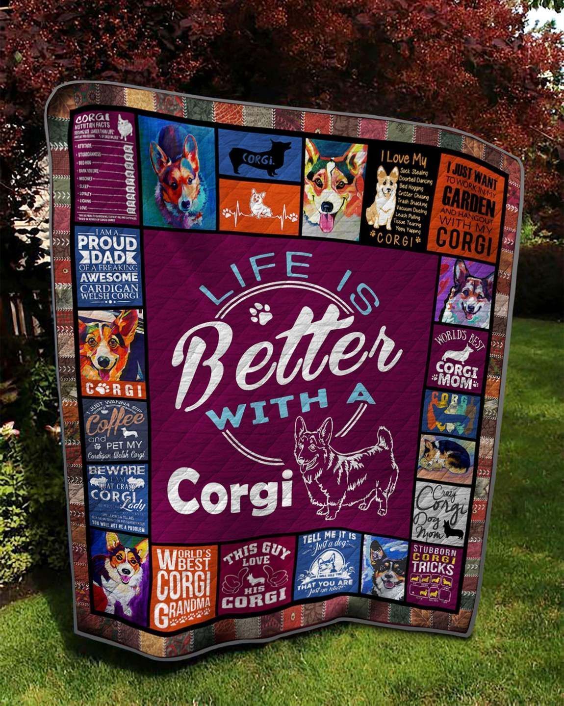 Corgi LTK332 3D Customized Quilt