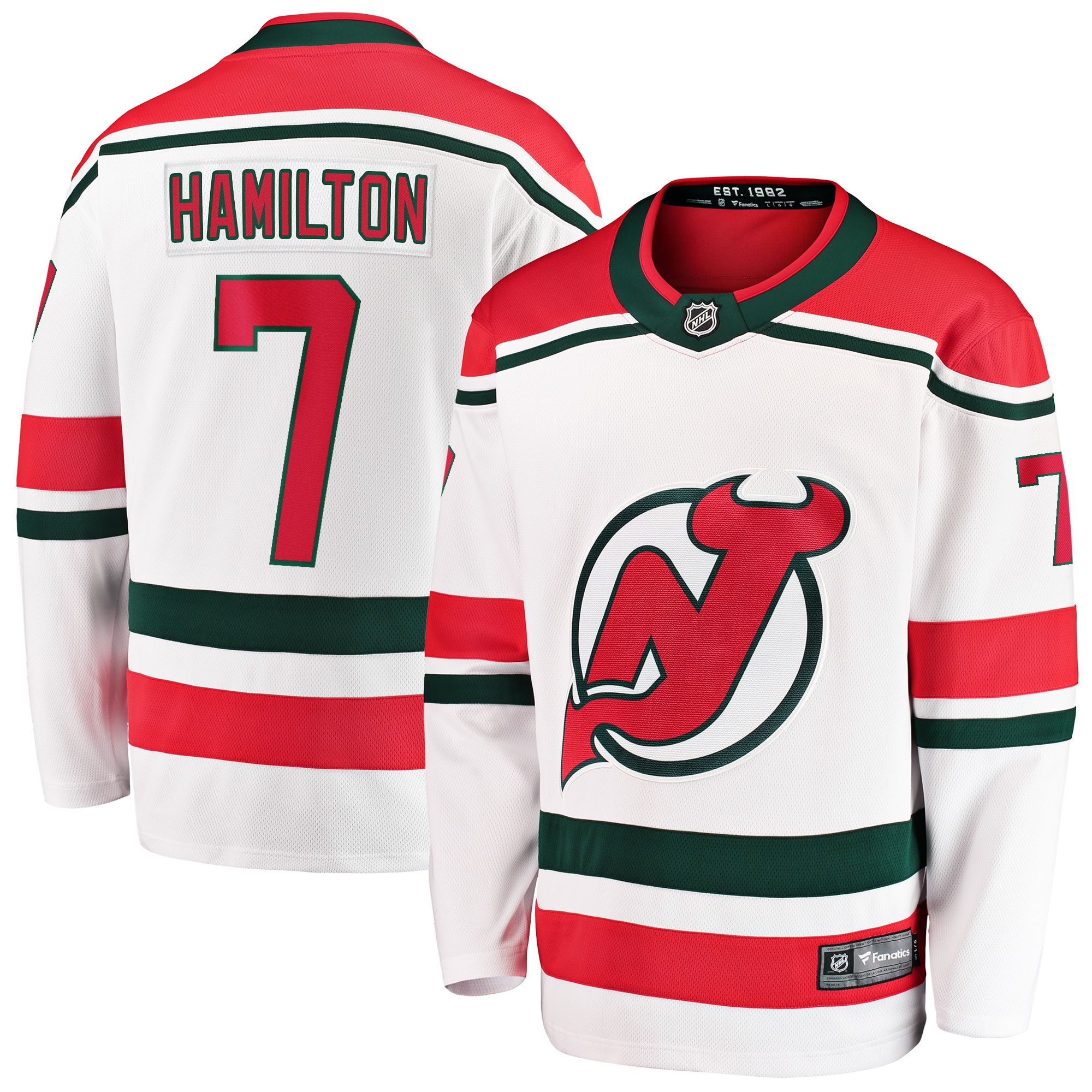 Dougie Hamilton New Jersey Devils Branded 2022/23 Heritage Premier Breakaway Jersey – White