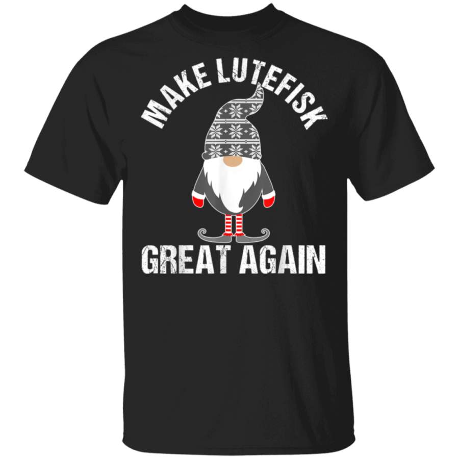 Funny Lutefisk Make Lutefisk Great Again Tomte Gnome TShirt