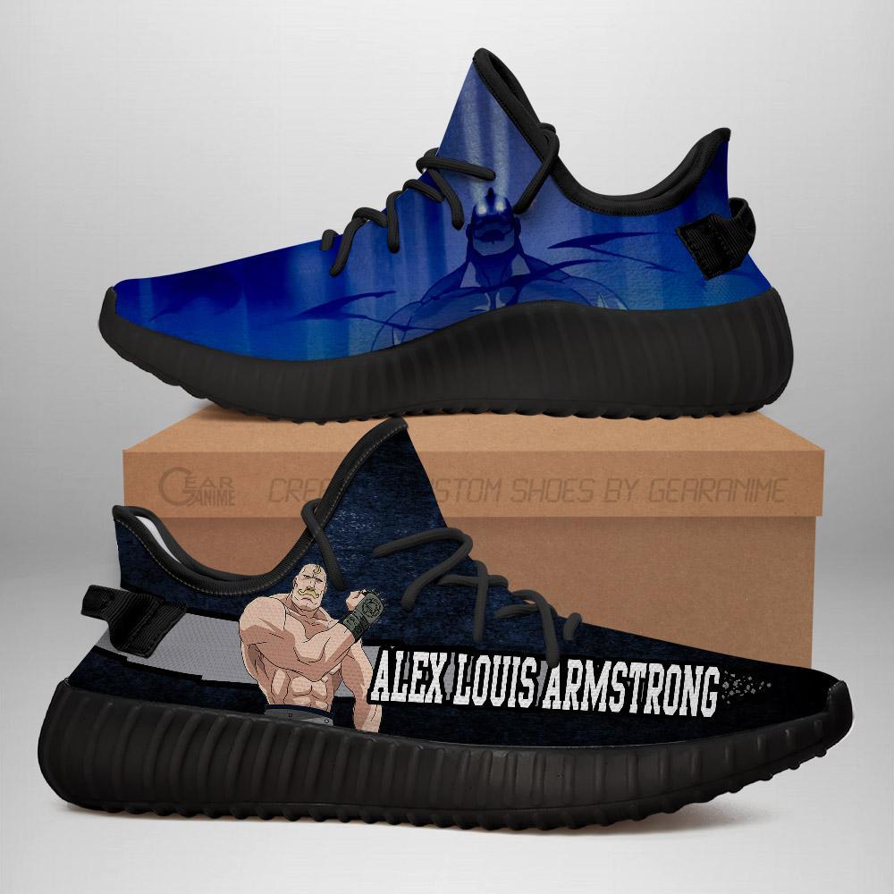 Alex Louis Armstrong Yeezy Shoes Fullmetal Alchemist Anime Sneakers Fan Gift Idea TT05