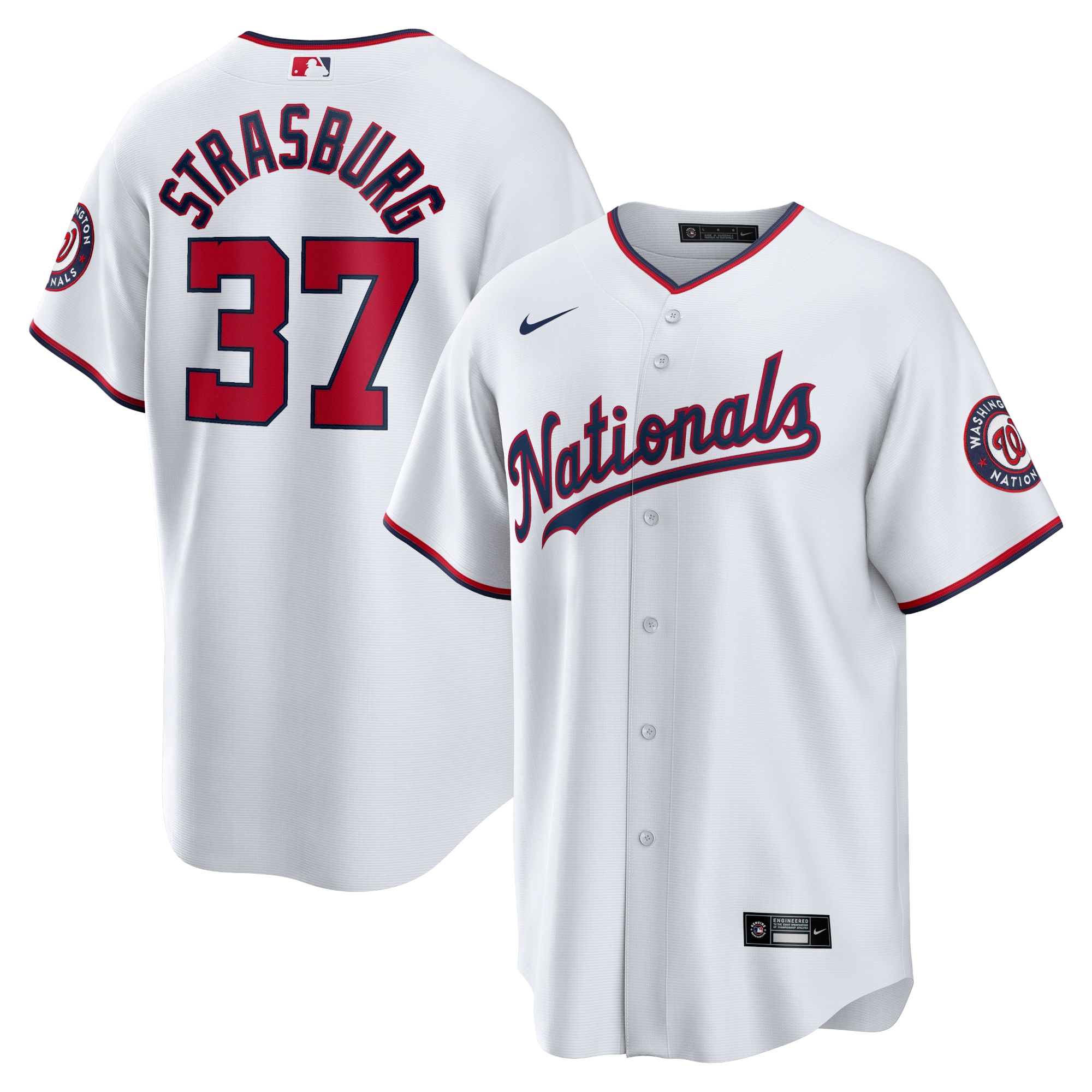 Stephen Strasburg Washington Nationals Home Replica Jersey – White