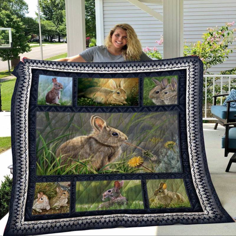 QUIANI10007 Rabbit Quilt Blanket