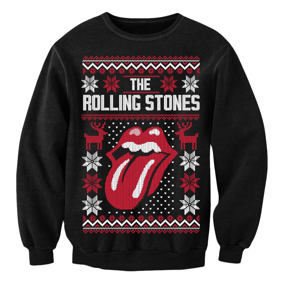 The Rolling Stones Merch Rolling Stones Christmas Holiday Sweater