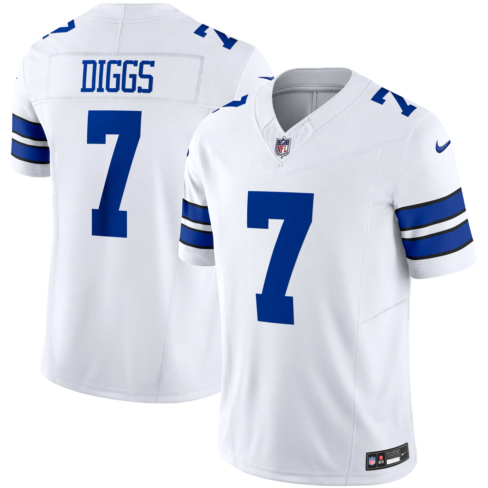 Men’s Dallas Cowboys Trevon Diggs White Vapor F.U.S.E. Limited Jersey