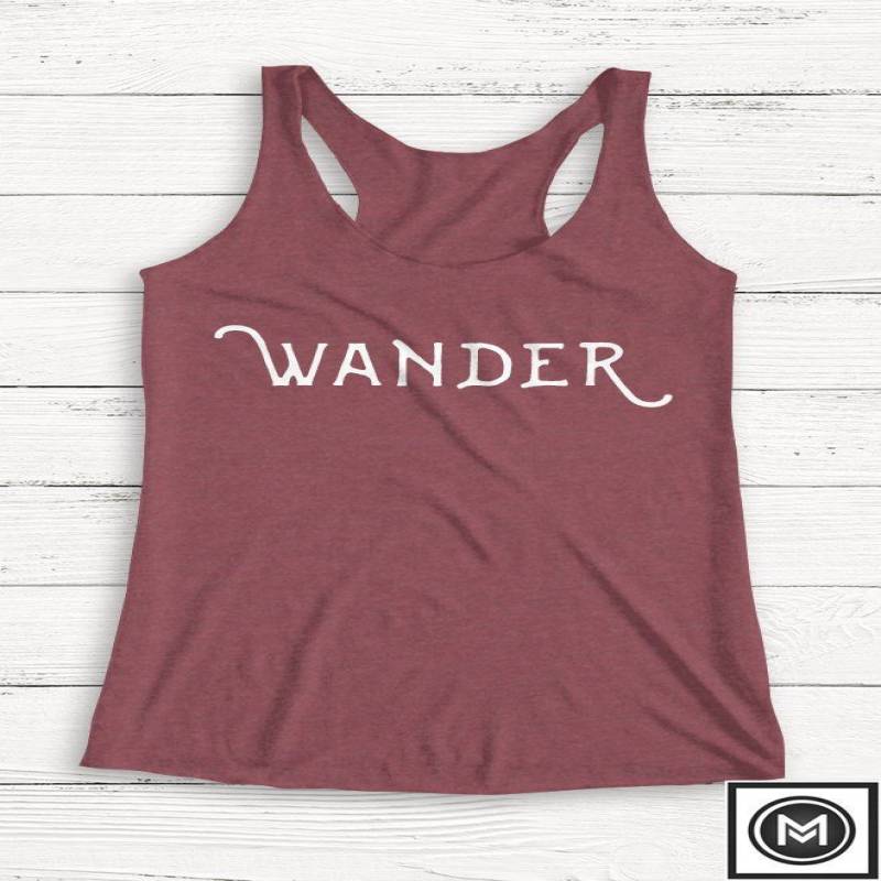 Crushtee Wander Tank Top, Ladies Tank Top, Summer Tank, Workout Top, Yoga, Gym, Cute Tshirt, Retro, Vintage, Hippie, 70’s, Nature, Gift Long Sleeve Hoodie