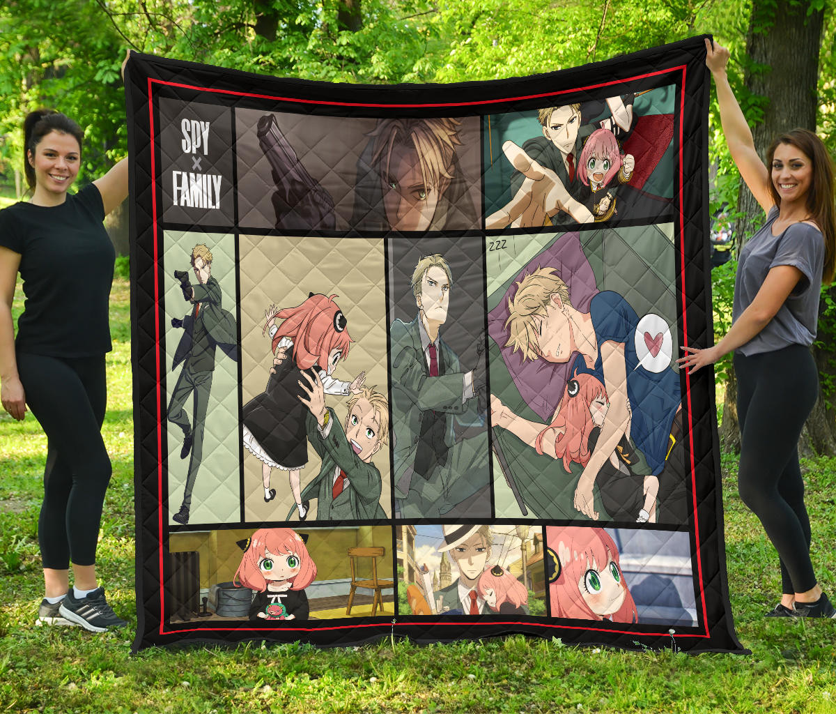 Loid Forger And Anya Forger Spy X Family Premium Quilt Blanket Anime Home Decor Custom For Fans Na042602