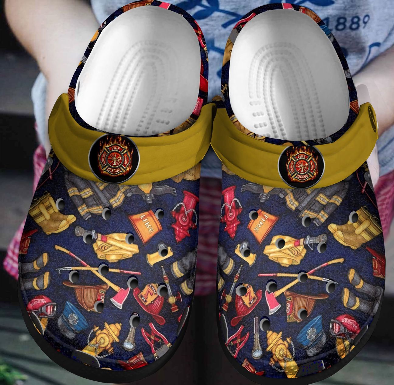 Collection Firefighter Personalized Clog, Custom Name, Text, Color, Number Fashion Style For Women, Men, Kid, Print 3D