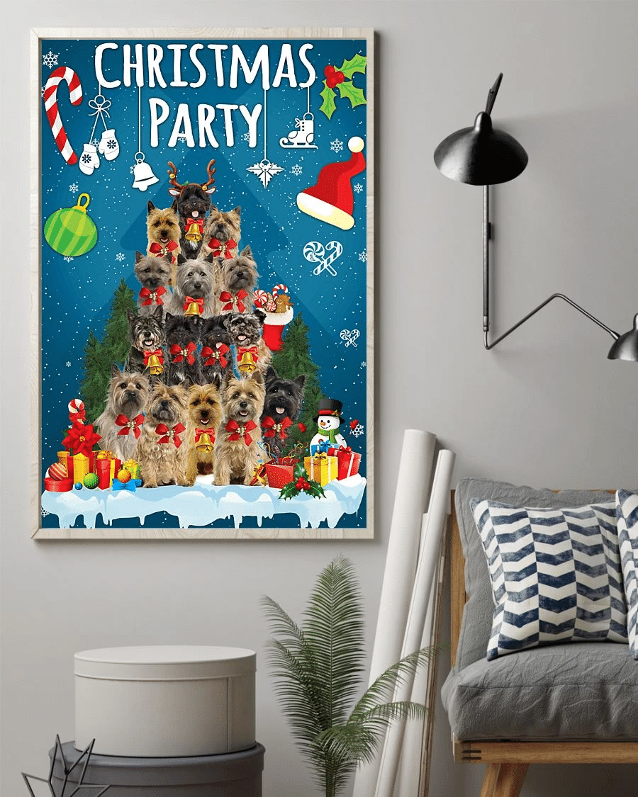 Cairn Terrier Dog Poster Canvas – Gifts For Dog Lover Puppies Home Decor Wall Art – Christmas Party Evg80585