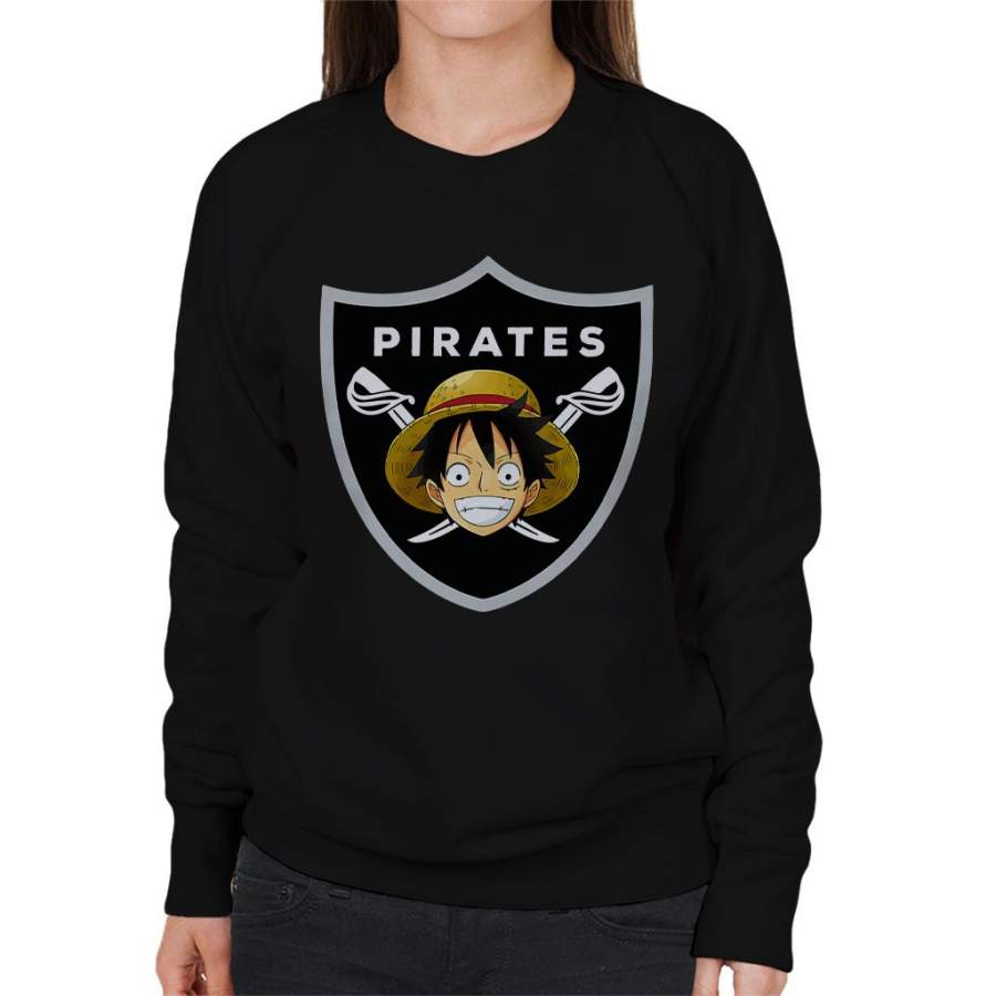 Monkey D Luffy Pirates Raiders Logo One Piece Women’s Sweatshirt