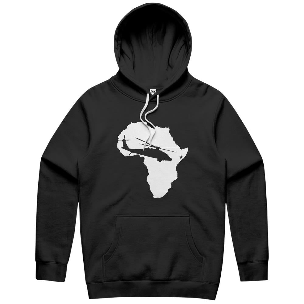 Somalia Veteran Operation Restore Hope White Ink Hoodie