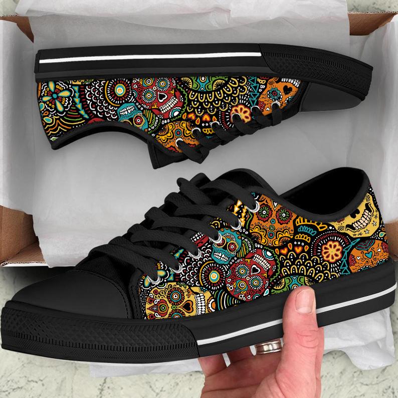 Skull28 Candy Colorful Low Top Canvas Shoes