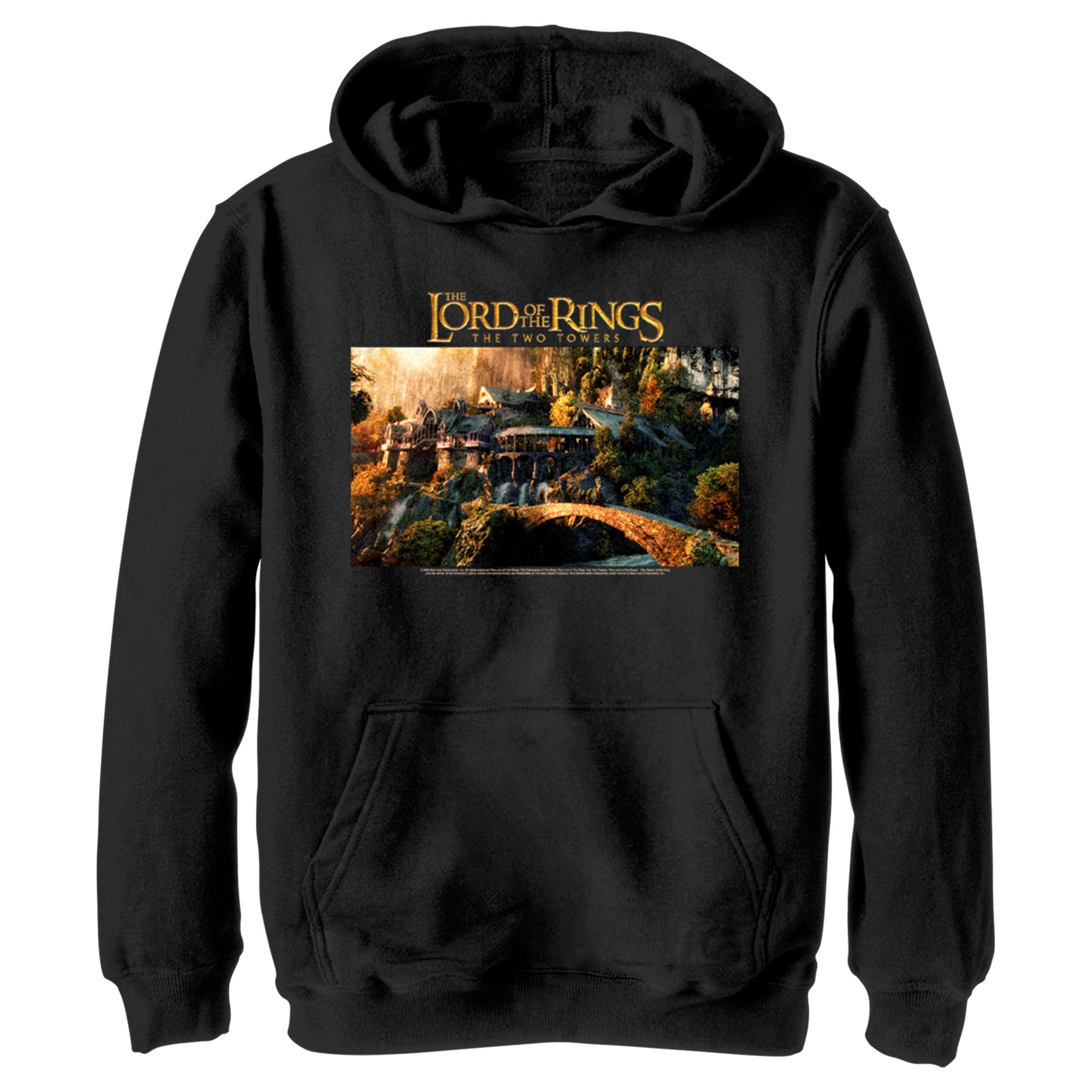 Boy’S The Lord Of The Rings Two Towers Rivendell Scene Pull Over Hoodie