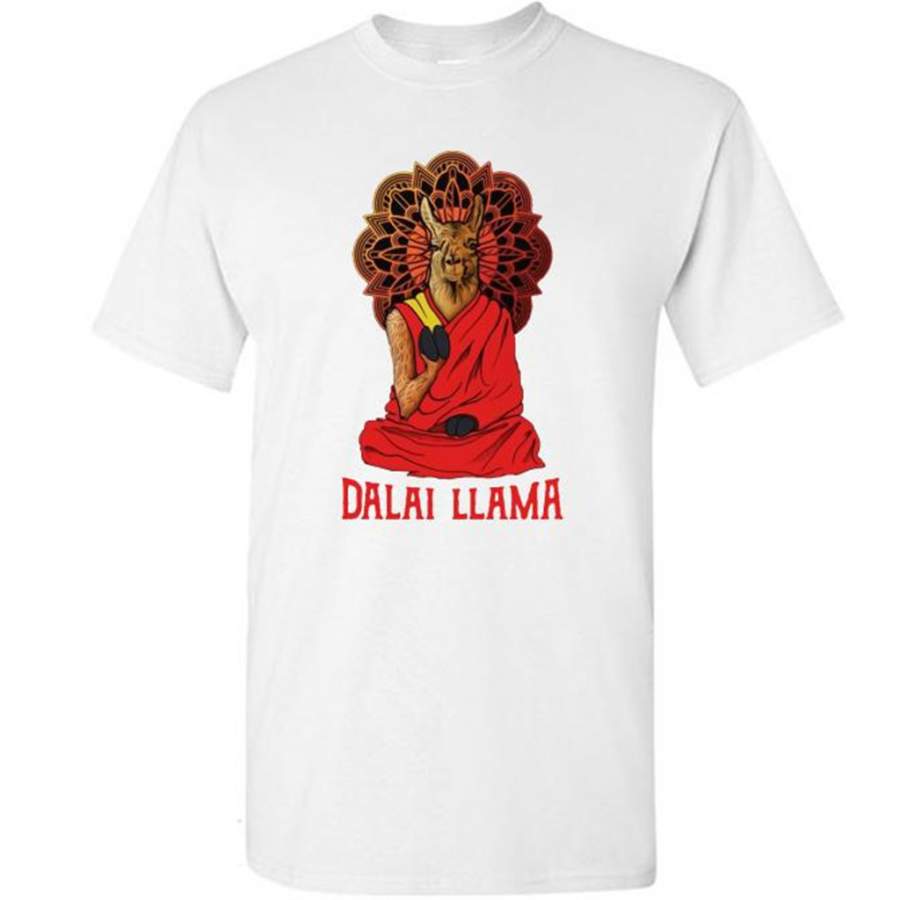 Dalai LLama Yoga Sunset Design Classic Vintage Retro – Gildan Short Sleeve Shirt