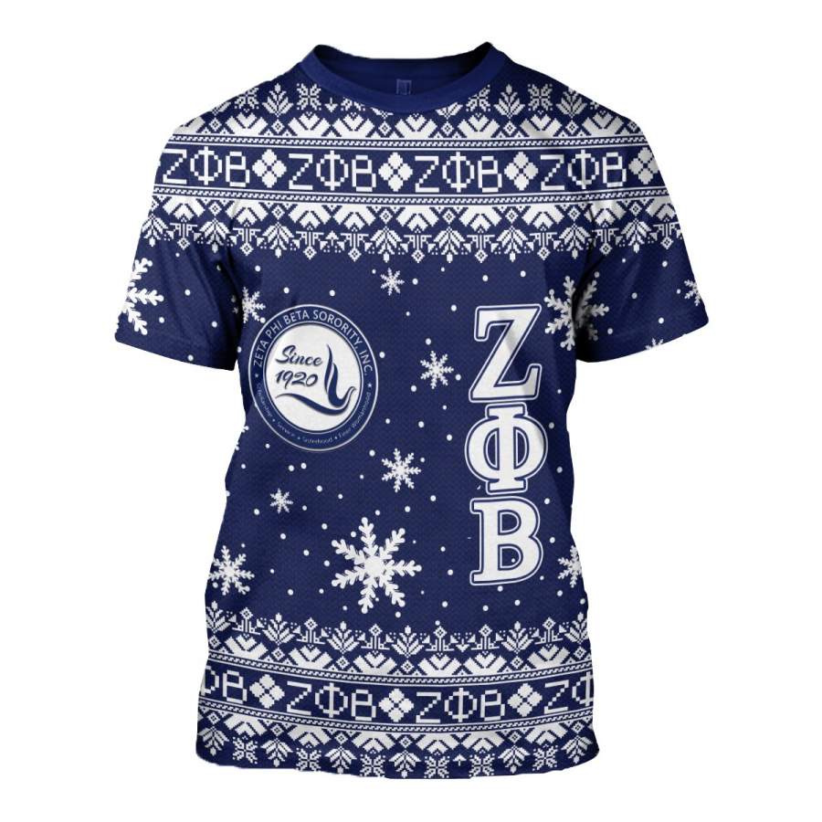 3D ALL OVER ZETA PHI BETA UGLY SWEATER 18920192