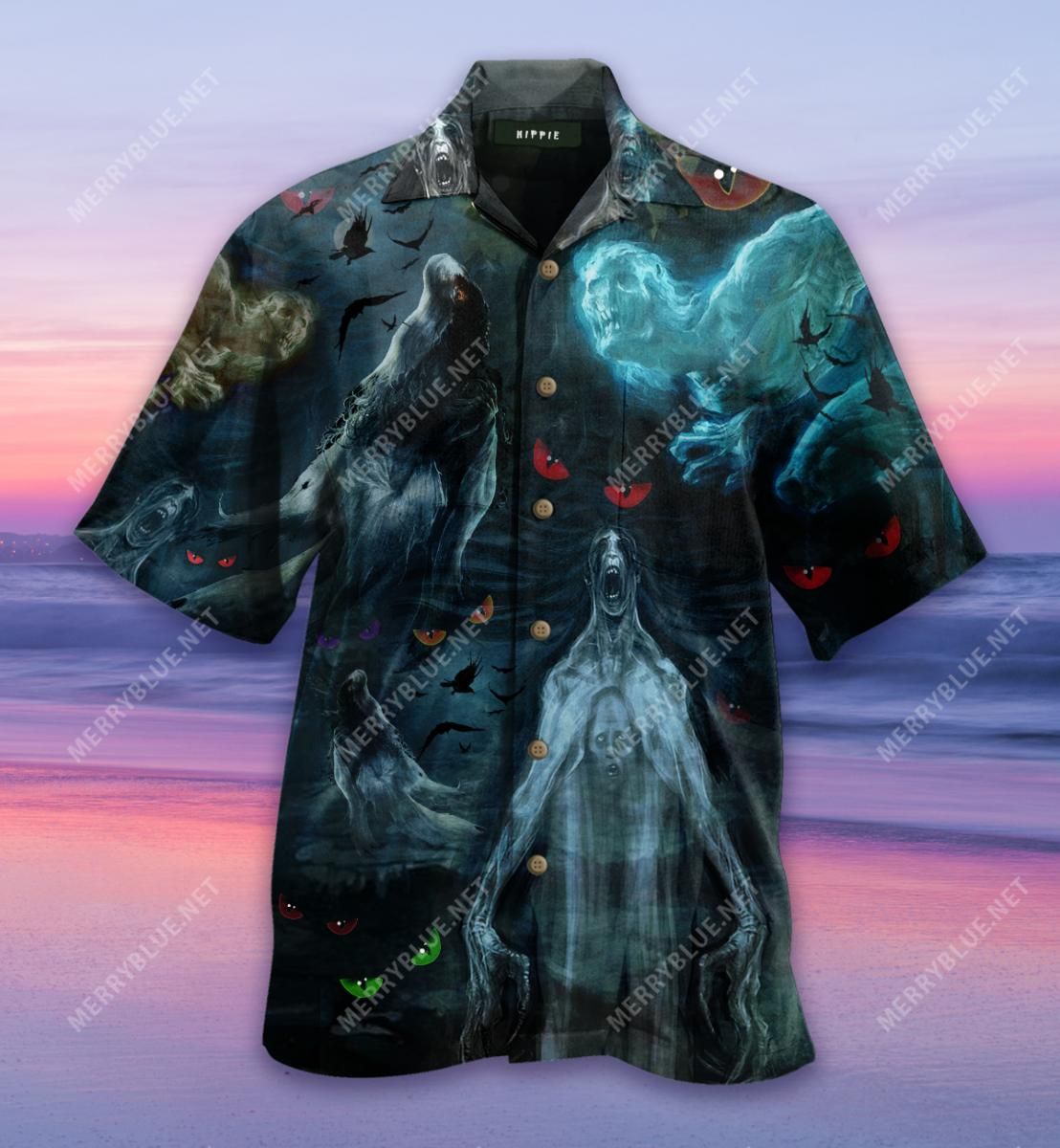 Amazing Ghost Aloha Hawaiian Shirt Colorful Short Sleeve Summer Beach Casual Shirt For Men And Women