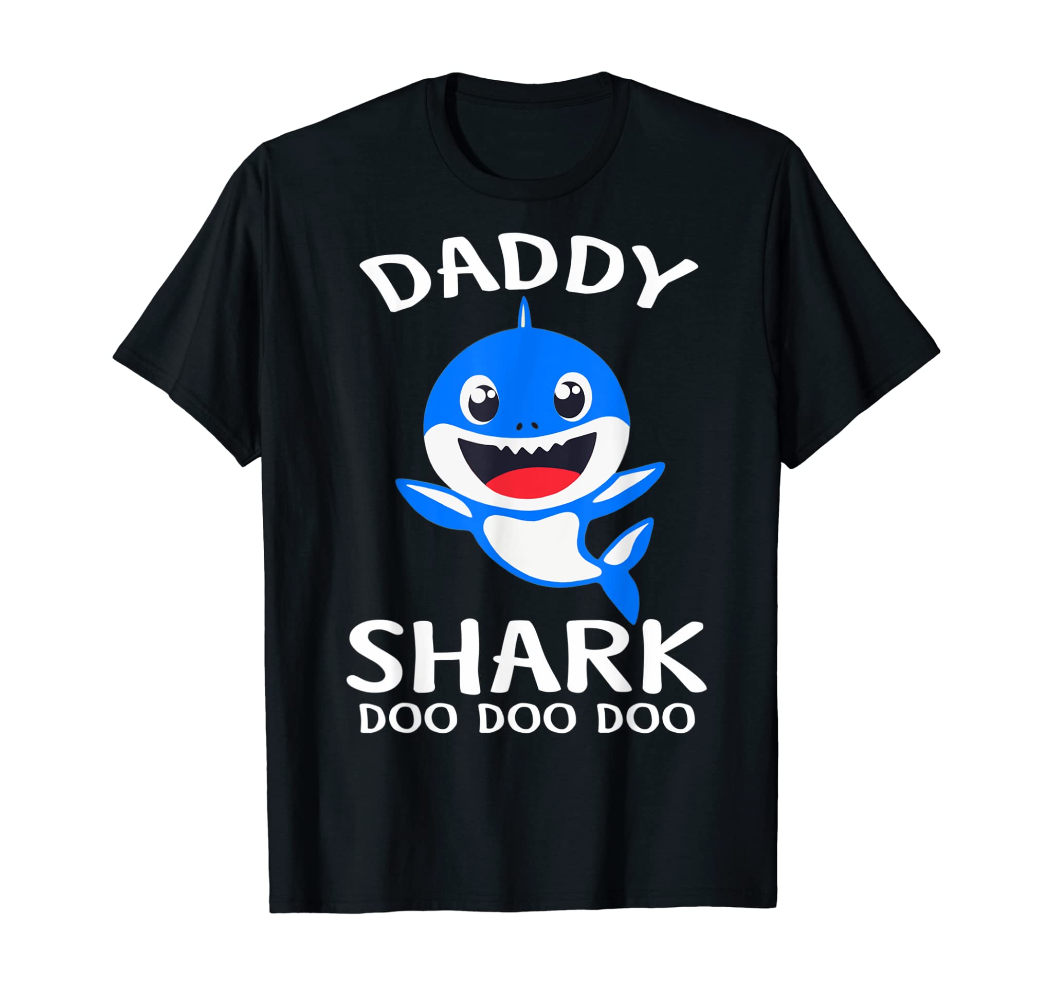 Mens Daddy Shark Doo Doo Shirt Gift for Birthday Boy, Dad, Men