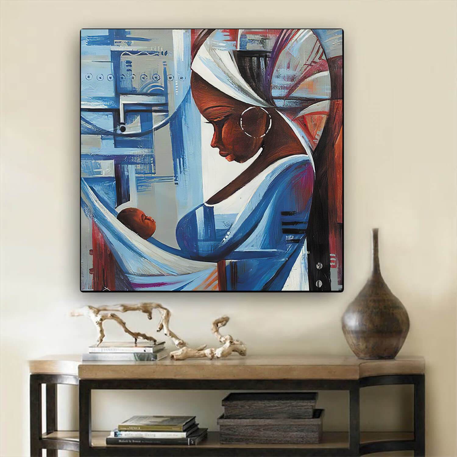 African American Wall Art Beautiful Melanin Girl African American Artwork On Canvas Afrocentric Home Decor Ideas BPS78299