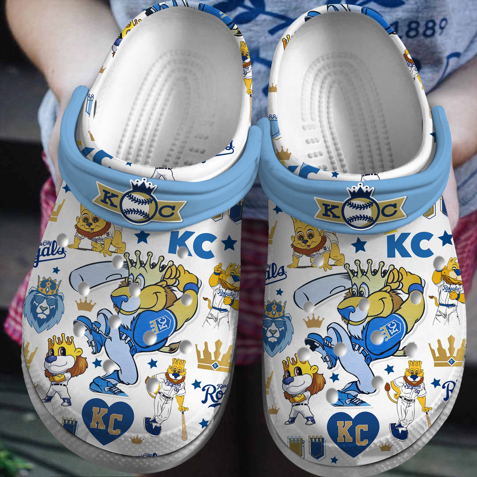 Kansas City Royals MLB Sport Crocss Crocband Clogs Shoes Comfortable For Men Women and Kids