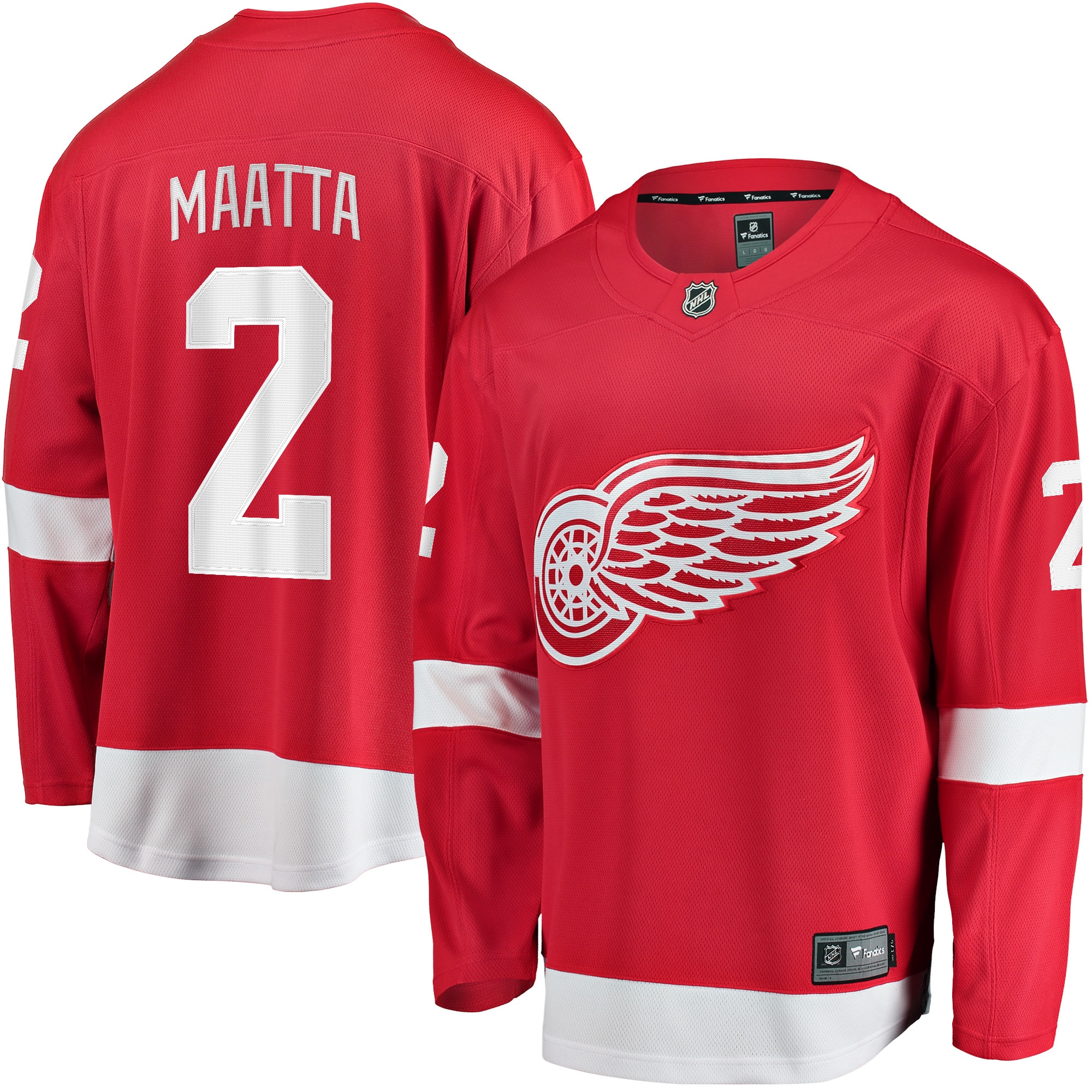 Olli Maatta Detroit Red Wings Branded Home Breakaway Player Jersey – Red