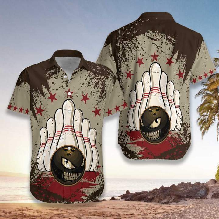 Vintage Bowling Ball Hawaii Shirt Ha32145