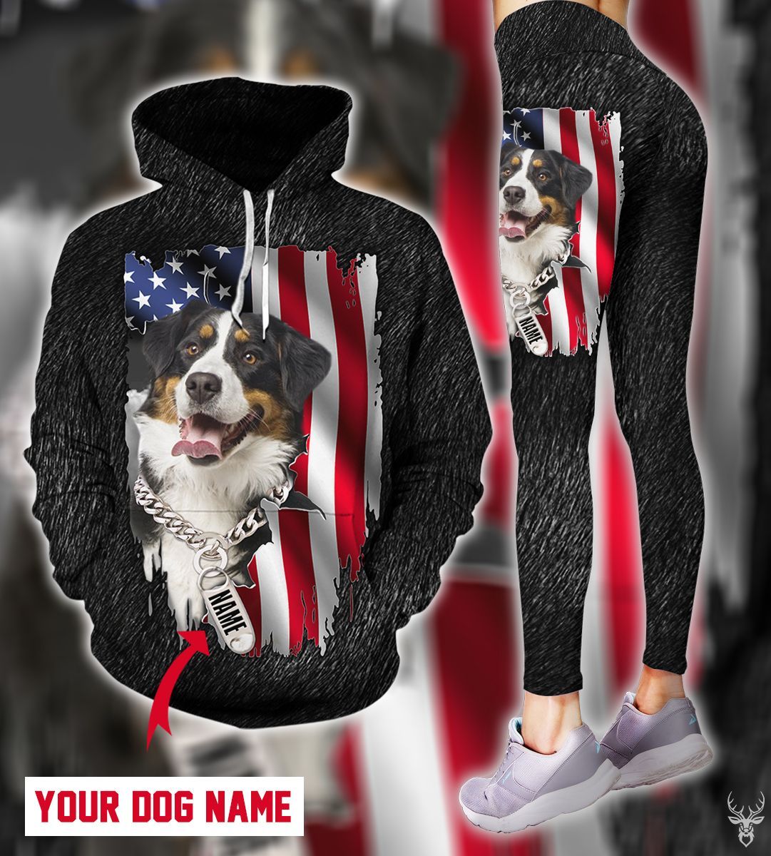 BERNESE FLAG CUSTOM NAME LEGGING HOODIE QQ PHT142008G01SD