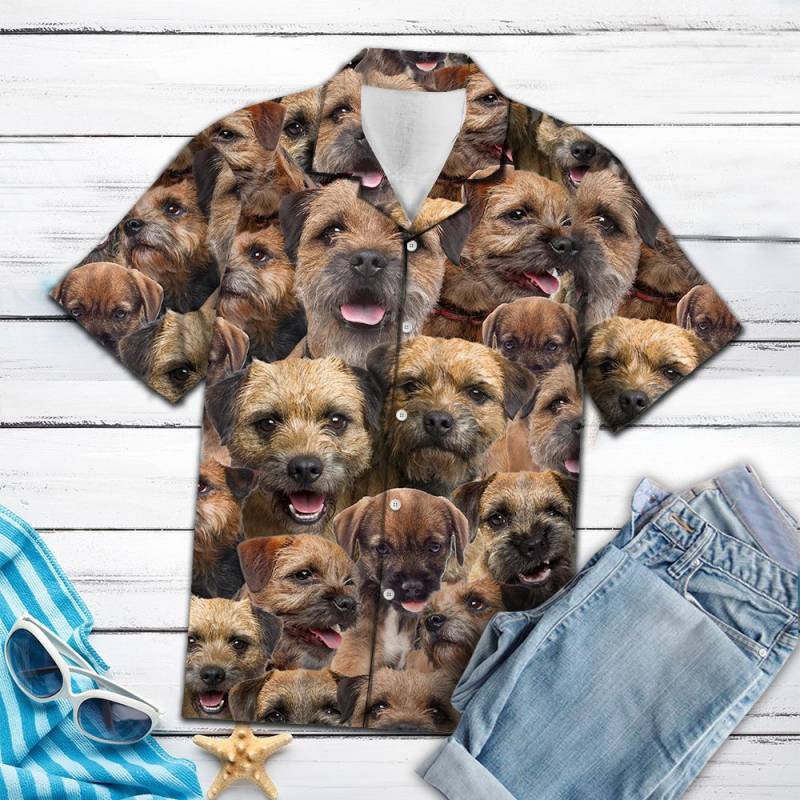 Border Terrier Awesome Hawaiian Shirt Ha111579