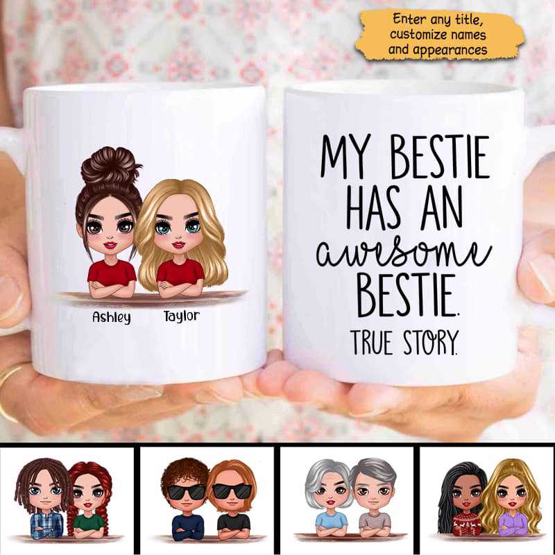 My Sister Has An Awesome Sister Personalized Mug