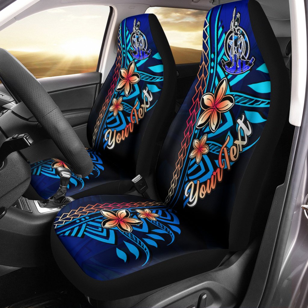 Vanuatu Custom Personalised Car Seat Covers – Vintage Tribal Mountain – BN11