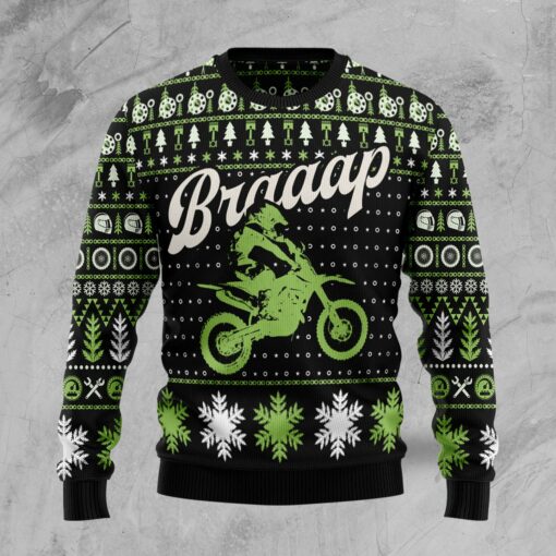 Braaap Moto Ugly Christmas Sweater For Men & Women, Gift For Christmas, Merry Christmas