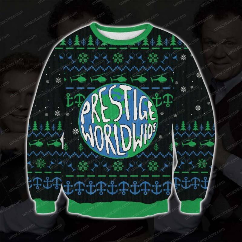 Step Brothers Prestige Worldwide 3D Print Ugly Christmas Sweatshirt